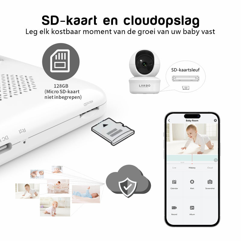 Lakoo® - Baby Monitor with Camera PRO 6