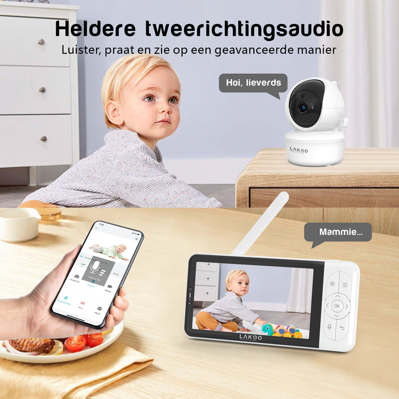 Lakoo® - Baby Monitor with Camera PRO 6