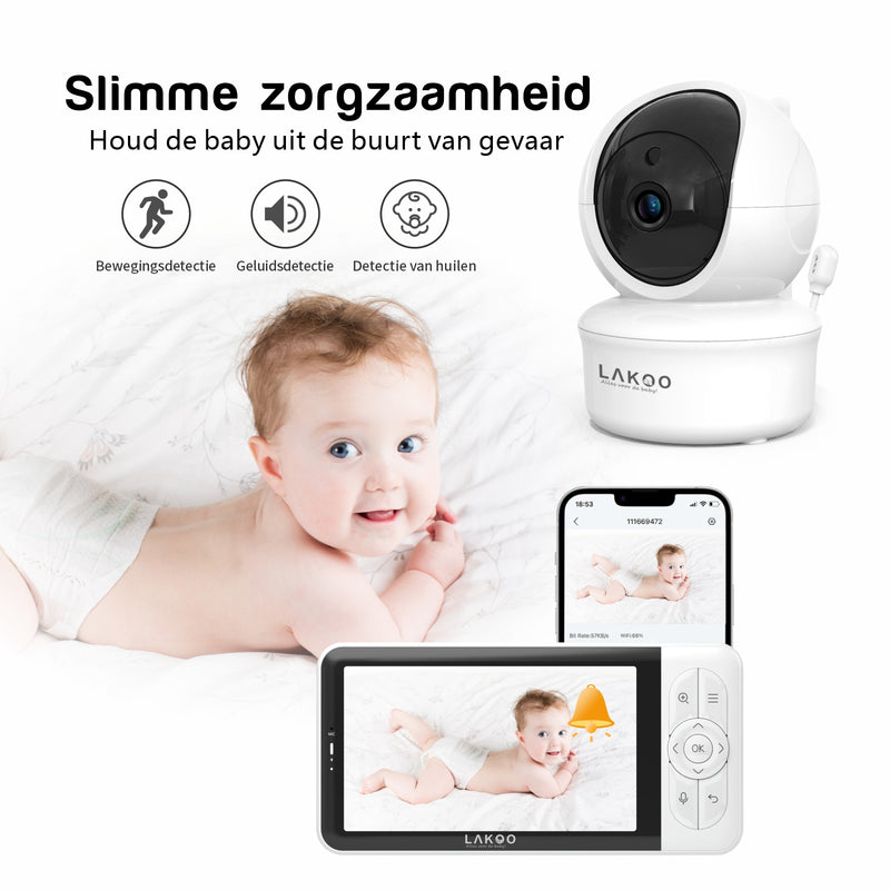 Lakoo® - Baby Monitor with Camera PRO 6