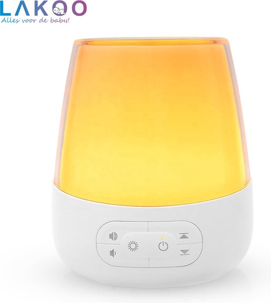 Lakoo® - White noise machine-baby - Met lamp 8 Verschillende kleuren - 20 verschillende geluiden - met timer - Witte ruis machine