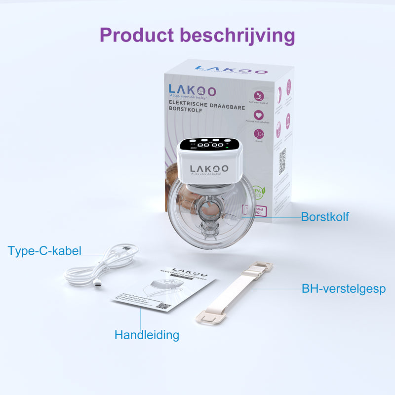 LAKOO breast pump - Manual breast pump - Electric breast pump - Breast pump