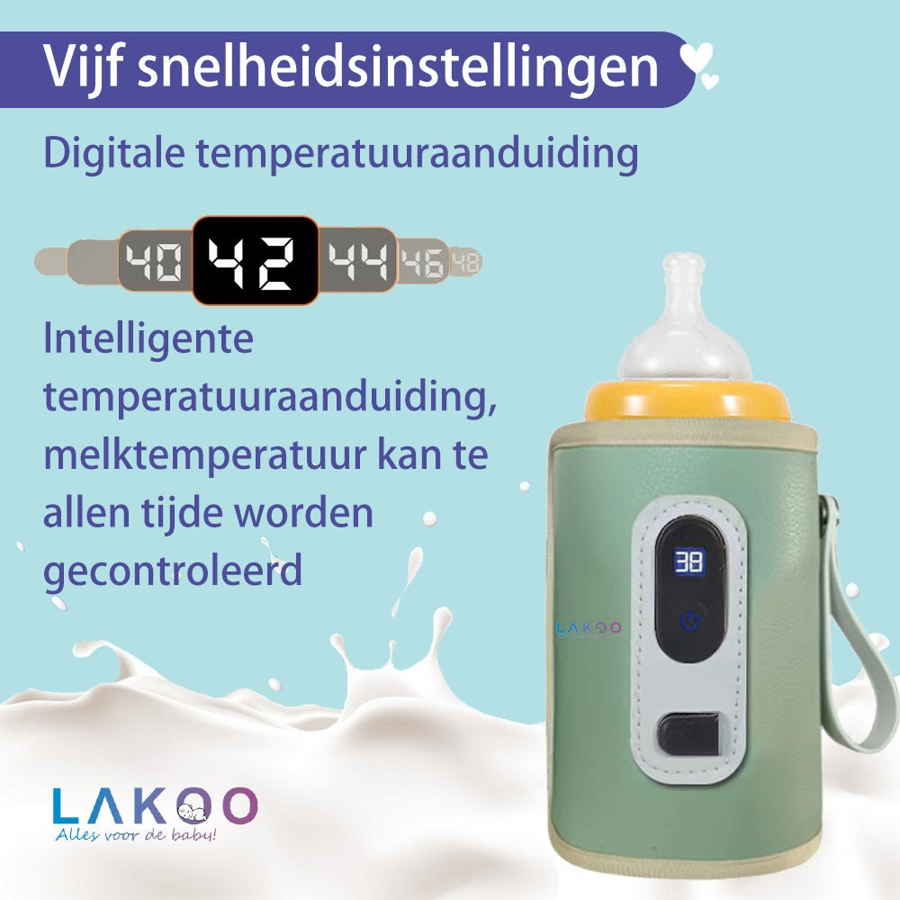 Lakoo baby Kitty Black en Lakoo baby Flessenwarmer combi deal 3