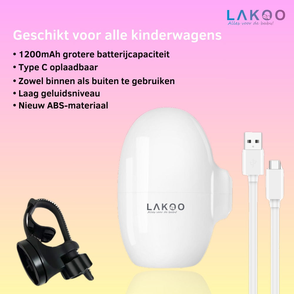 Lakoo baby smart babyfoon met lakoo baby flesswarmer met lakoo baby rocker combi deal 6