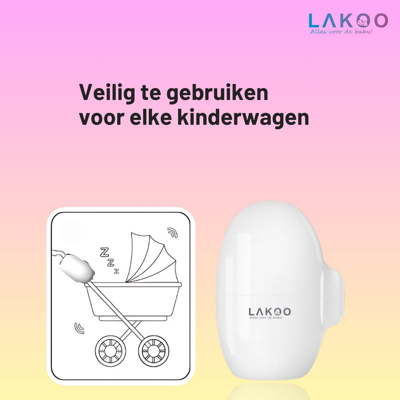 Lakoo baby smart babyfoon met lakoo baby flesswarmer met lakoo baby rocker combi deal 6