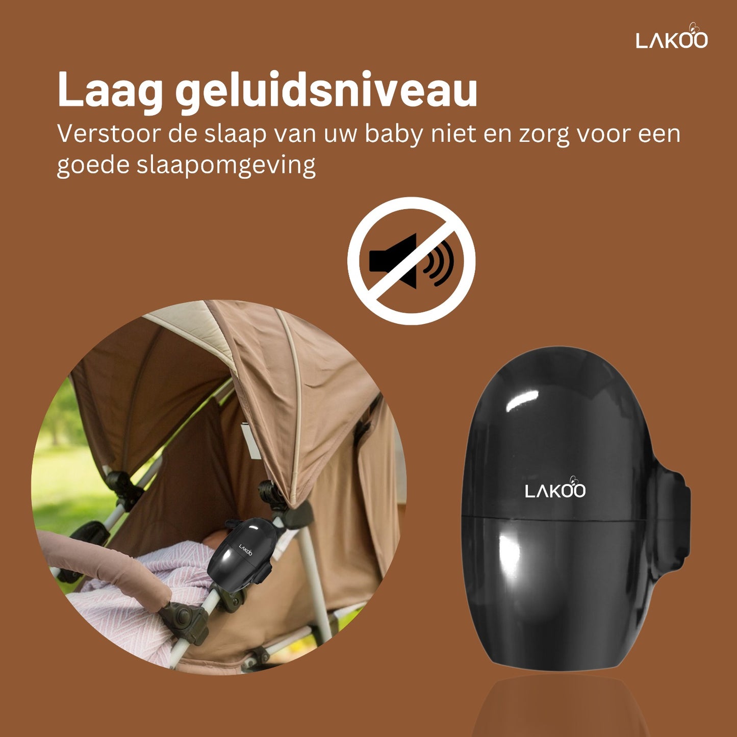 Lakoo Baby rocker Zwart