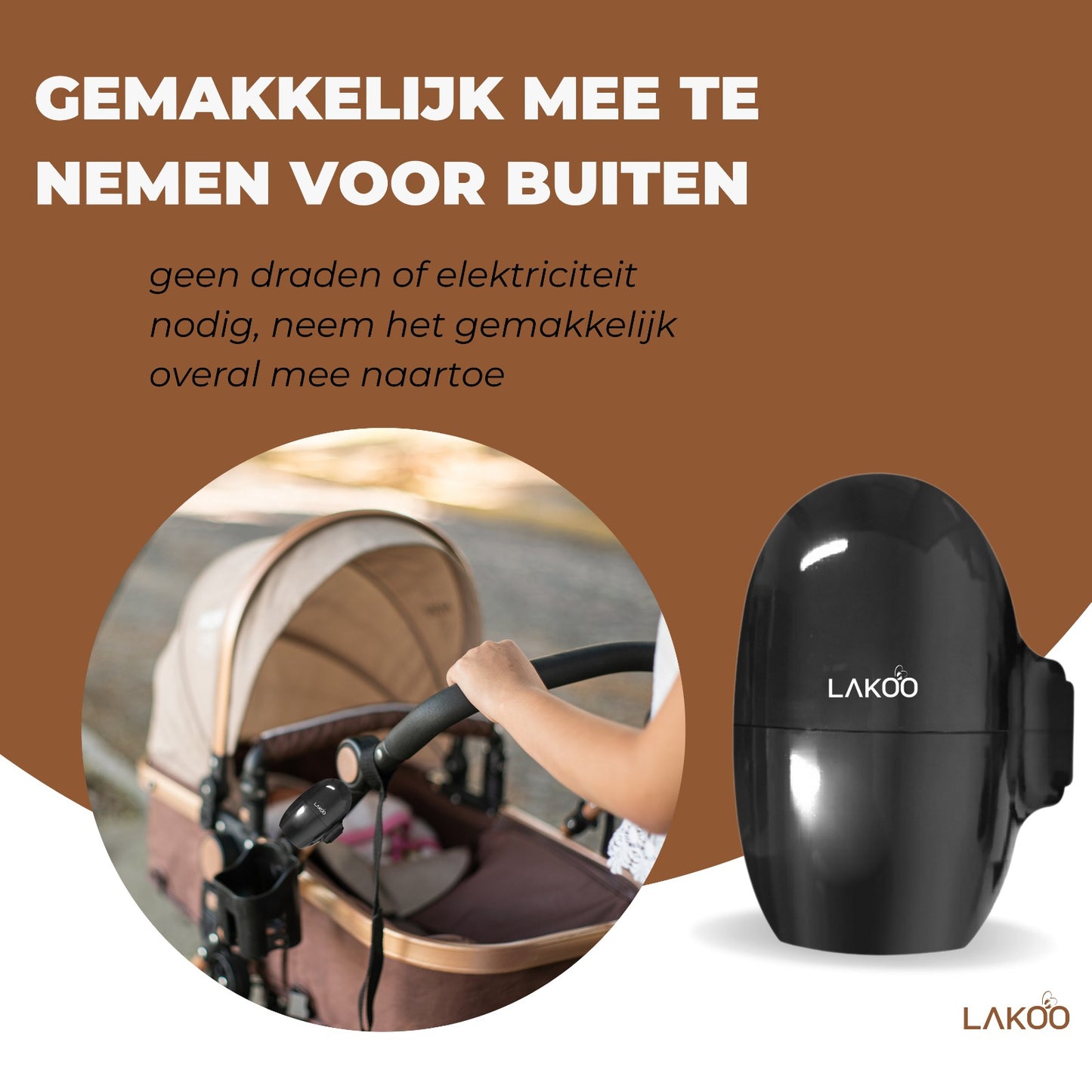 Lakoo Baby rocker Zwart