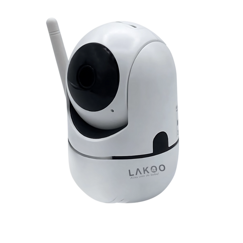 LAKOO BabyGuard Smart - Baby monitor with Camera and App - 1080p Full HD, WiFi - Night vision - Motion detection - Talk-back function - Rotatable - 3 Pack