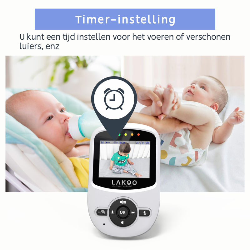 LAKOO Baby Monitor MiniGuard Vision B med liten monitor