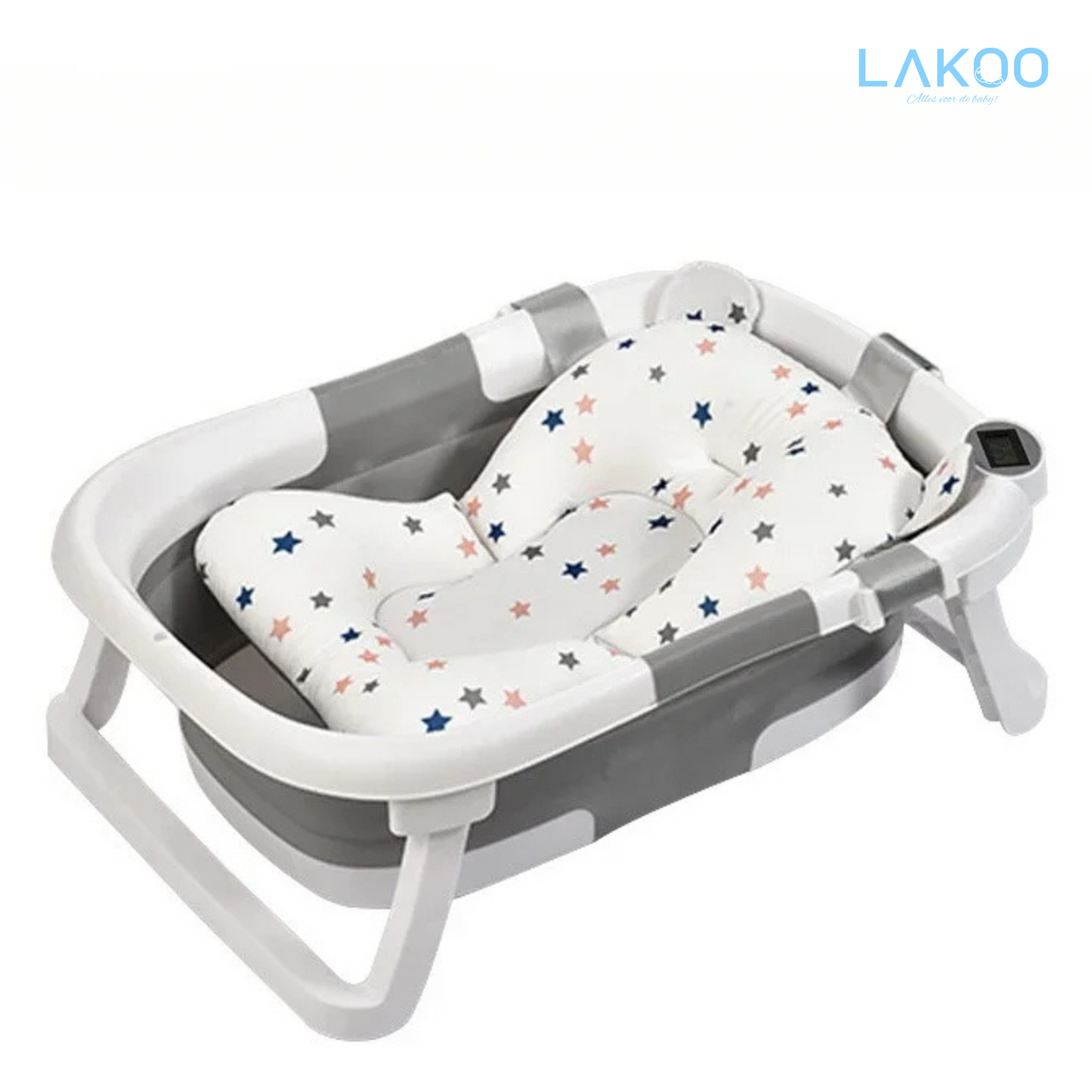 LAKOO Antibacteriële Opvouwbare Babybadkuip