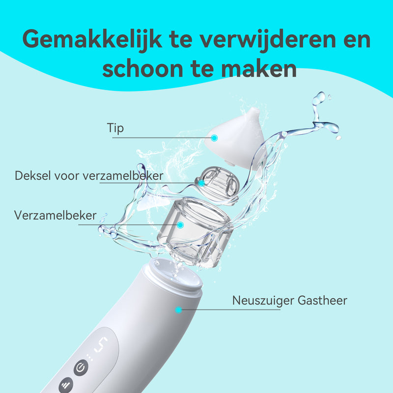 LAKOO Pro N1 Nasal Aspirator - Nasal Aspirator för nyfödda - 5 sugnivåer