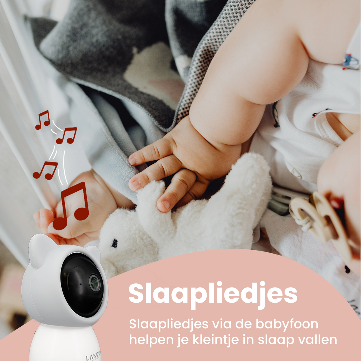 Lakoo BabyGuard Pro Kitty Babyfoon met camera en app