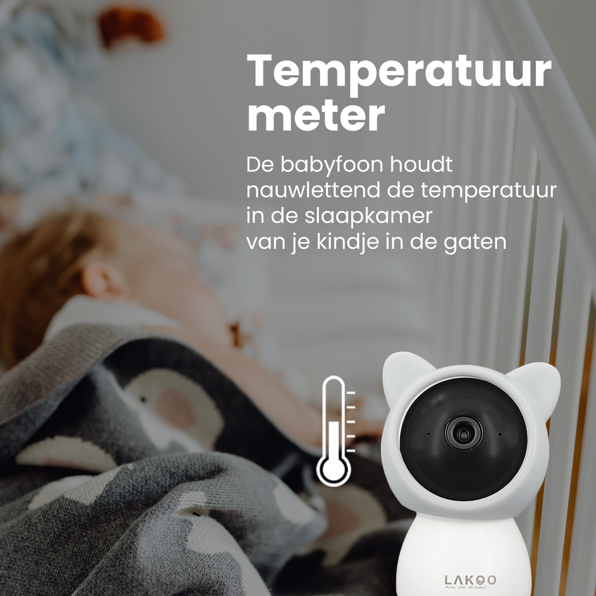 Lakoo BabyGuard Pro Kitty Babyfoon met camera en app