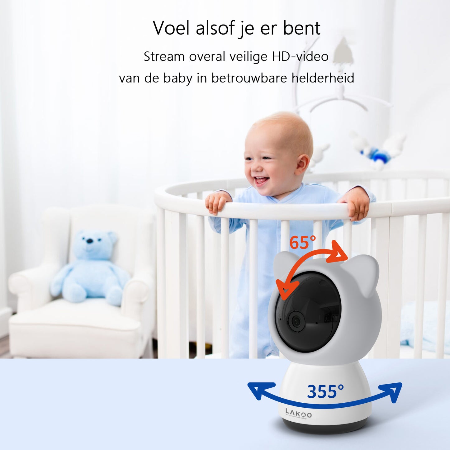 Lakoo® BabyGuard  Babyfoon 2 stuks