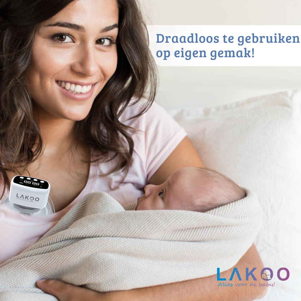 LAKOO Borstkolven  Draadloze Dubbele Elektrische Borstkolf 2 pack