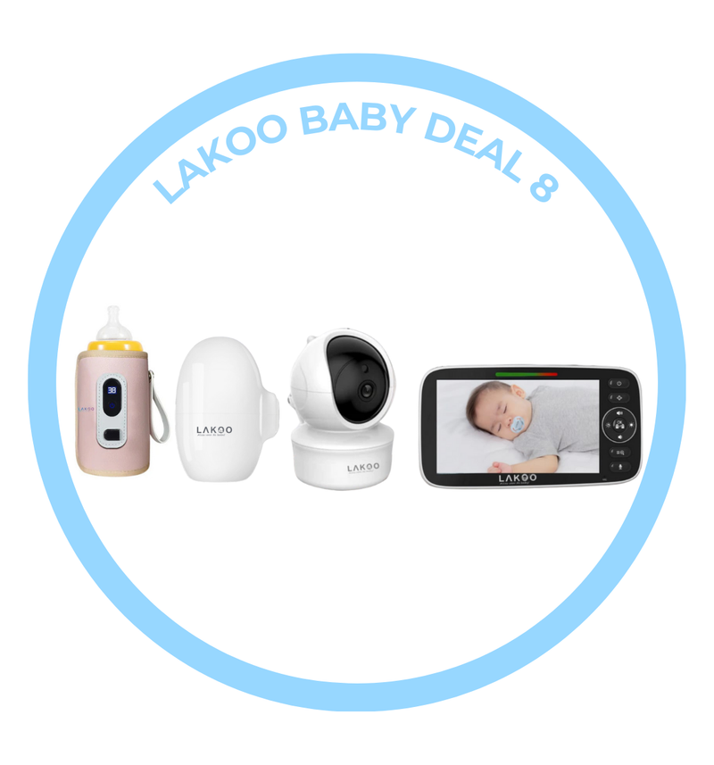 Lakoo BabyGuard HD PRO with monitor with lakoo baby bottle warmer with lakoo baby rocker combi deal 8