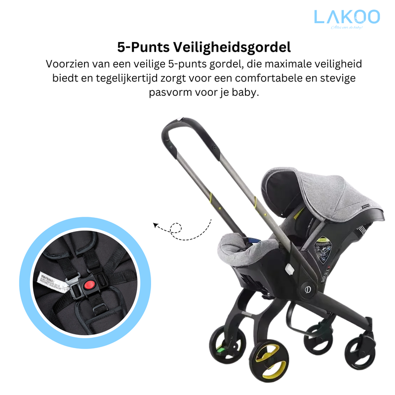 Lakoo Stroller 4 in 1 stroller