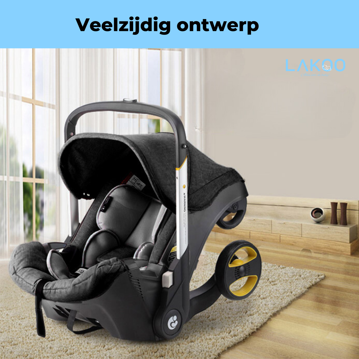 Lakoo Kinderwagen 4 in 1 kinderwagen