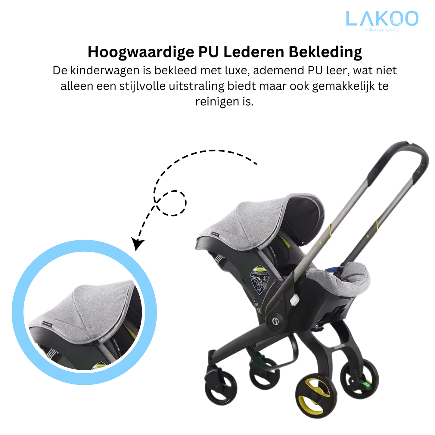 Lakoo Kinderwagen 4 in 1 kinderwagen