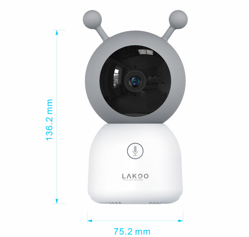 Lakoo Baby Monitor Pro 6T including holder and SD card built-in night light different colors