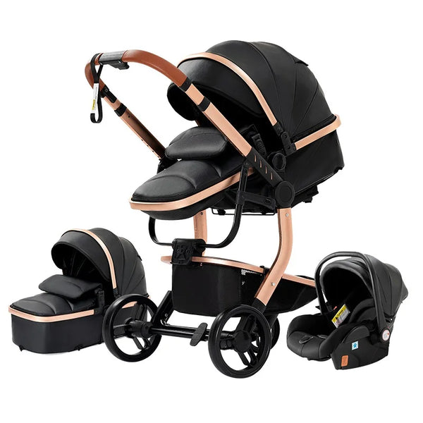 LAKOO Stroller 3 in 1 black