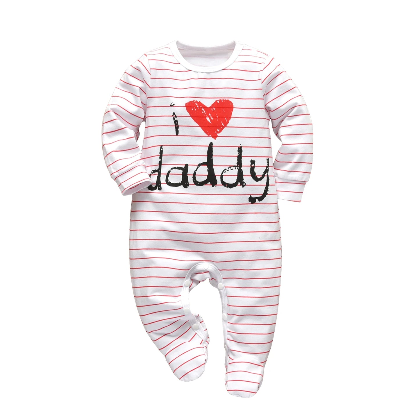 Pasgeboren Baby Baby Jongens Meisjes Romper Katoen Lange Mouw Familie Papa/Mummie Brief Jumpsuit Pyjama Kleding Outfits