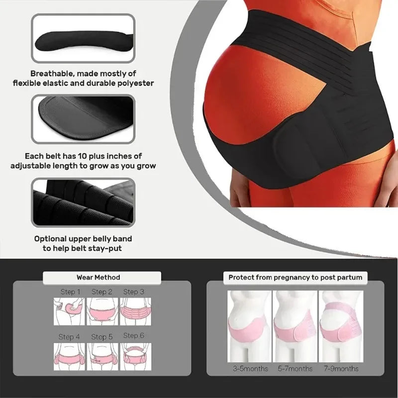 Zwangere Vrouwen Ondersteuning Buik Band Terug Kleding Riem Verstelbare Taille Zorg Moederschap Buik Brace Protector Zwangerschap