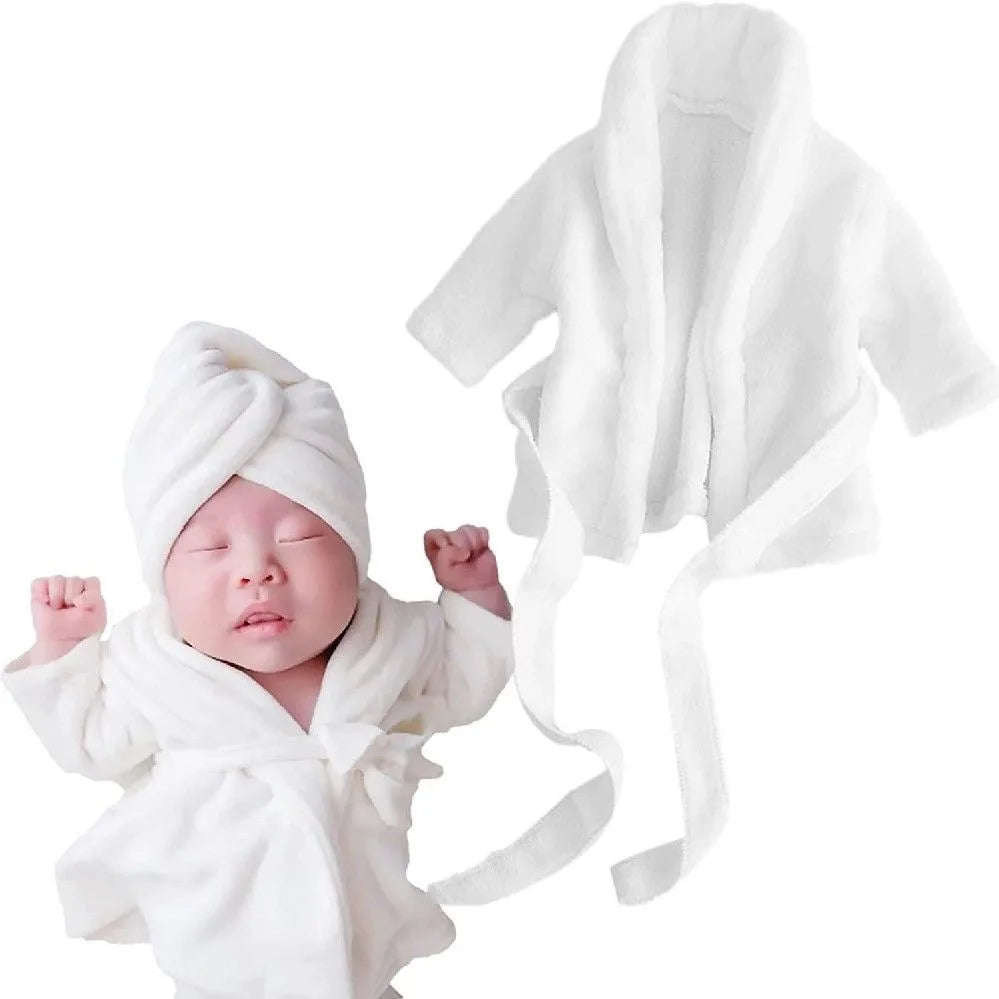 1 Set Kawaii Bathrobes Wrap Newborn Photography Props Baby Photo Shoot Accessories  Baby Photography Outfits