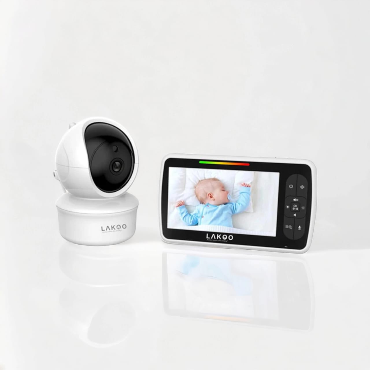 Lakoo BabyGuard HD PRO met monitor met lakoo baby flesswarmer met lakoo baby rocker combi deal 8