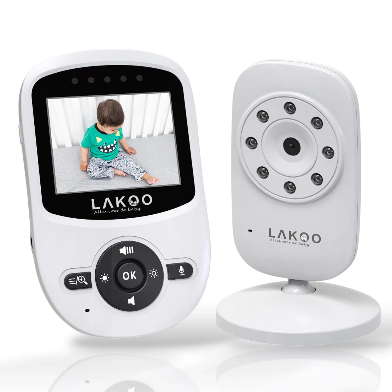 Lakoo Miniguard Vision B met Flesverwarmer met  Speentje met Rocker combi deal 10