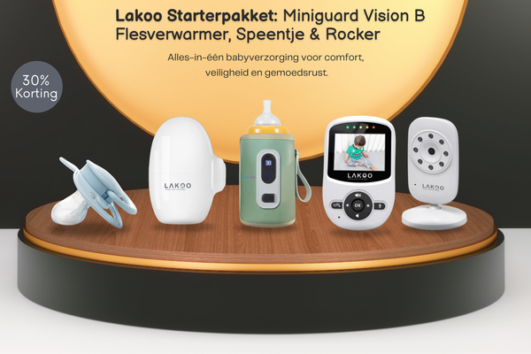 Lakoo Miniguard Vision B with Bottle Warmer with Teat with Rocker combi deal 10