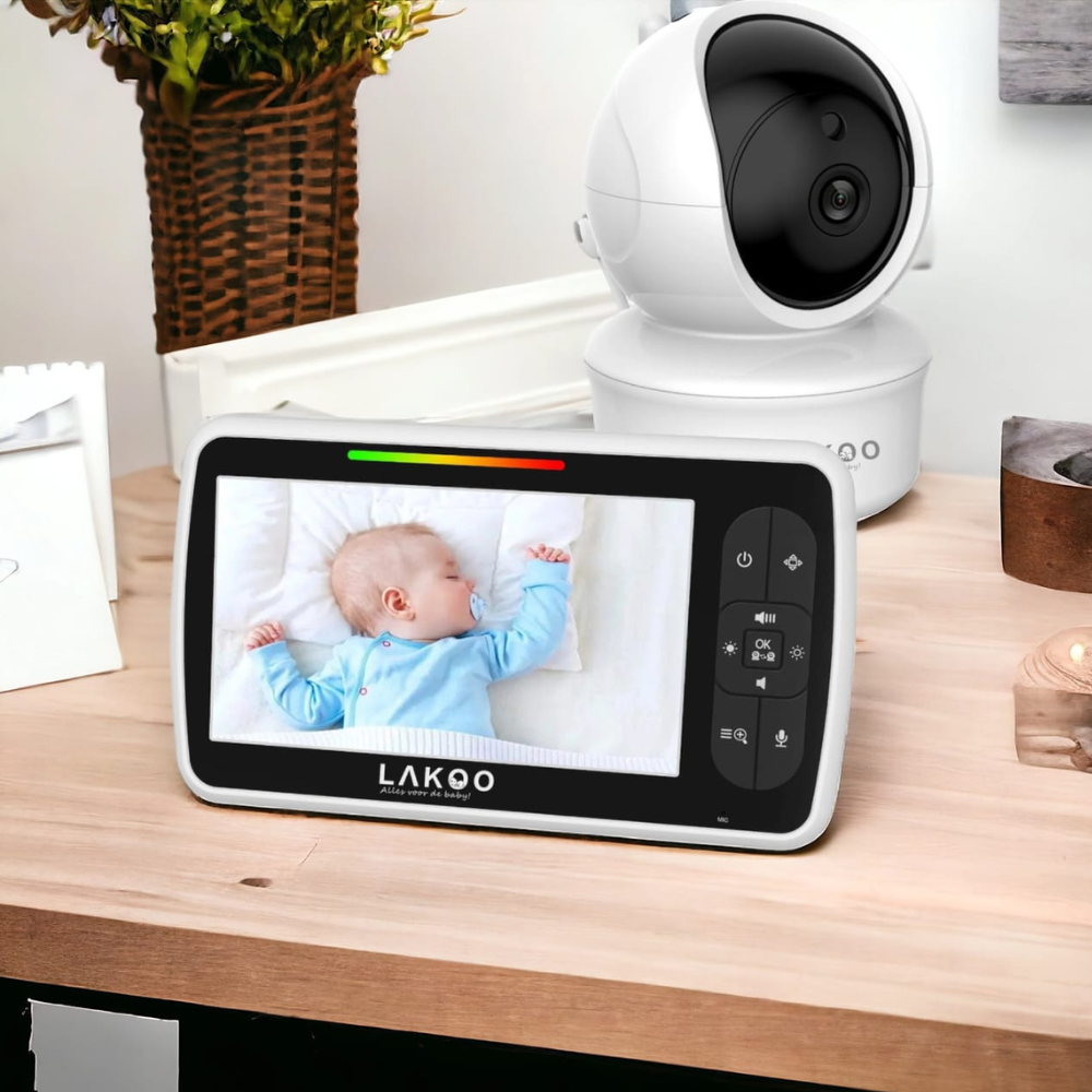 Lakoo BabyGuard HD PRO met monitor met lakoo baby flesswarmer met lakoo baby rocker combi deal 8