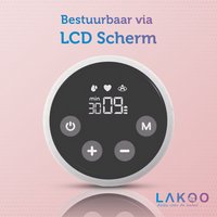 LAKOO Handsfree Borstkolf - Enkelzijdige Elektrische Borstkolf - 3 Standen - Kolven & Massage - Comfortabel met Zacht en Flexibele Borstcups - Draadloos & Makkelijk Mee te Nemen